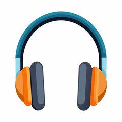 headphones on white background