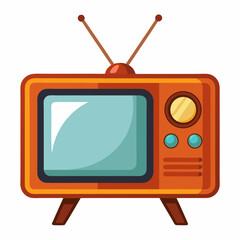 retro tv vector illustration