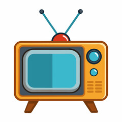 retro tv vector illustration