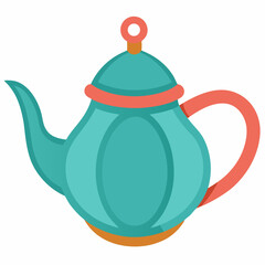 Fototapeta premium traditional teapot with curved spout
