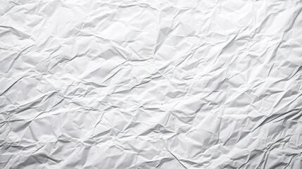Fototapeta premium White crumpled paper creating a textured background effect