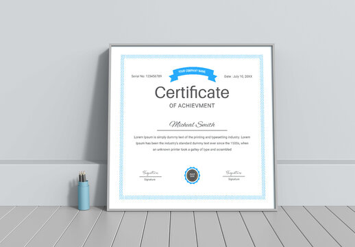 Modern Clean Multipurpose Certificate Design Layout