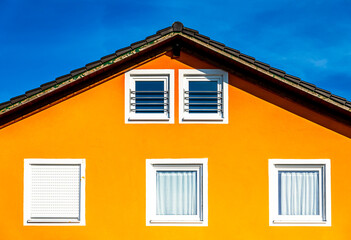 typical apartment house in austria