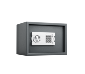 Closed Steel Locker In Sleek Gray Finish Features A Numeric Keypad For Secure Access 3D Illustration