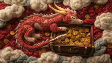 Fototapeta premium Art Handcrafted Felt View Soft High Visible Pastel