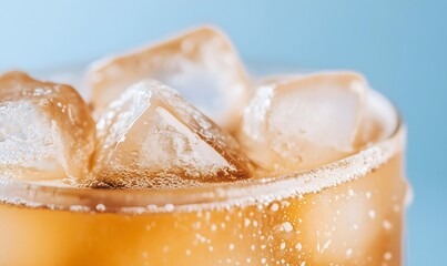 Ice coffee wallpaper, Generative AI