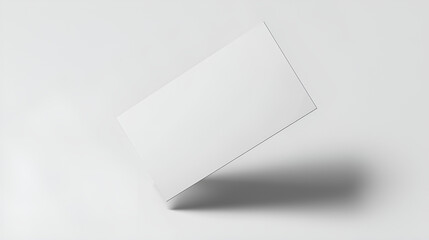 Floating Photorealistic Blank Business Card Mockup