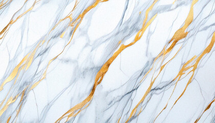 Elegant seamless white marble background with golden veins. Minimalist and luxurious surface texture, perfect for branding, packaging, or digital design