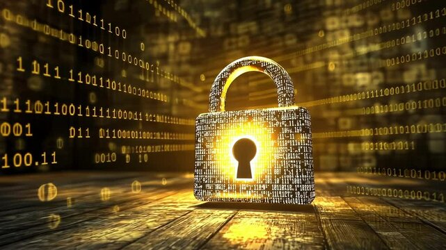 An artistic representation of an open padlock merged with a digital certificate surrounded by floating encrypted data icons emphasizing the secure connection created by encryption ods