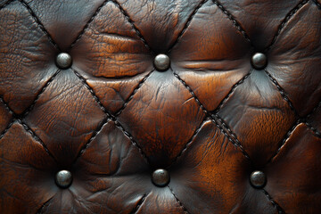 Texture de cuir patiné avec des coutures argentées