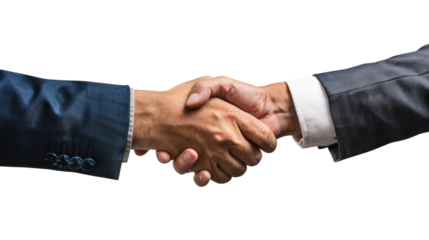 Deal Done: The image encapsulates the essence of agreement, partnership, and the forging of strong connections between two hands in a firm handshake.