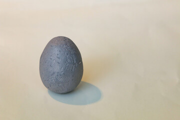 Close-up of homemade Easter egg.