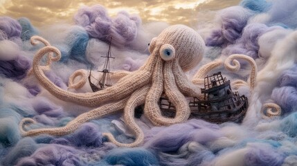 Underwater Handcrafted Felt Overview Handmade Fluffy