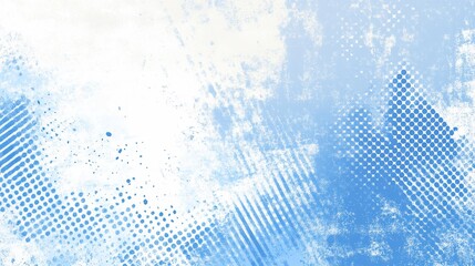 Halftone Blues: Distressed Texture, Abstract Grunge.