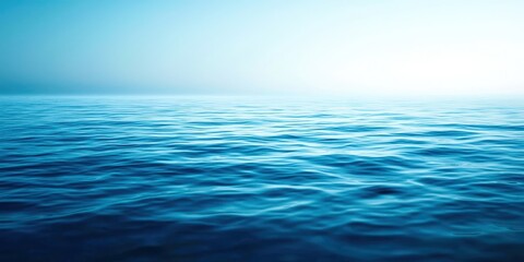 Obraz premium Calm Blue Ocean With Clear Sky on a Peaceful Day