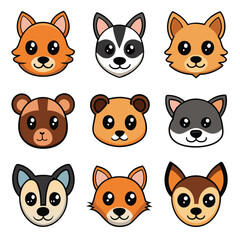 Fototapeta premium A diverse Vector set Illustrator Artwork Design
