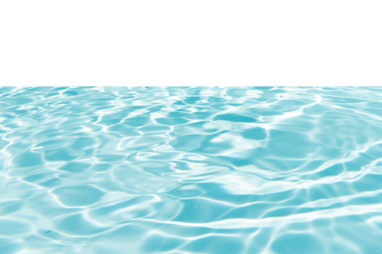 Blue water with ripples on the surface. Defocus blurred transparent blue colored clear calm water surface texture with splashes and bubbles. Water waves with shining pattern texture background. - Powered by Adobe