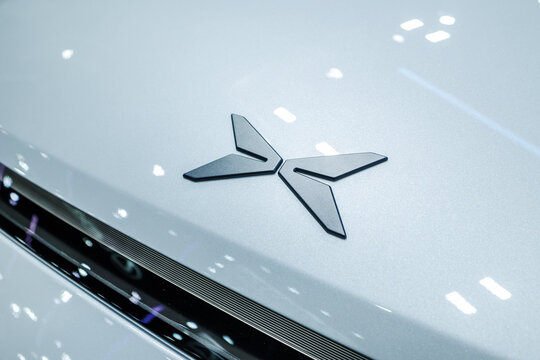 Guangzhou Xiaopeng Motors Technology closeup EV car brand XPeng in Thailand Motor EXPO. 26 March 2025, Bangkok, Thailand