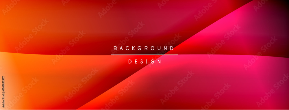 Aufkleber Bright rainbow style color gradient with curve round shape line background. Vector Illustration For Wallpaper, Banner, Illustration, landing page