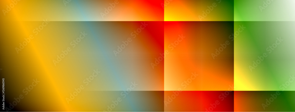 Poster Colorful gradient with lines made of shadow and light. Creative background