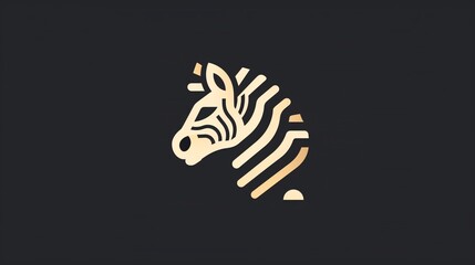 A zebra icon with bold black and white stripes, depicted in a clean outline on a white background.