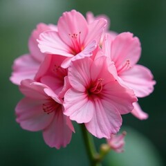 Fototapeta premium Delicate tuberose flowers in close-up framing a central bloom , flower bouquet, close up