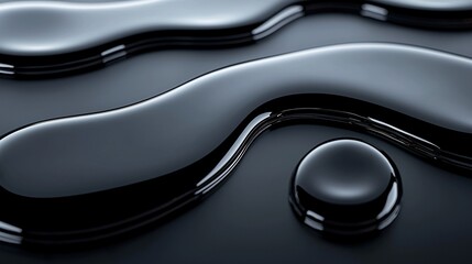 A mesmerizing close-up of abstract liquid metal texture, reflective surfaces shifting under light, deep smooth details, futuristic aesthetic, high-end macro photography