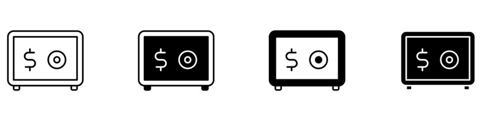 Money and finance icon vector set. Interest and taxes illustration sign collection. Budget and income symbol or logo.