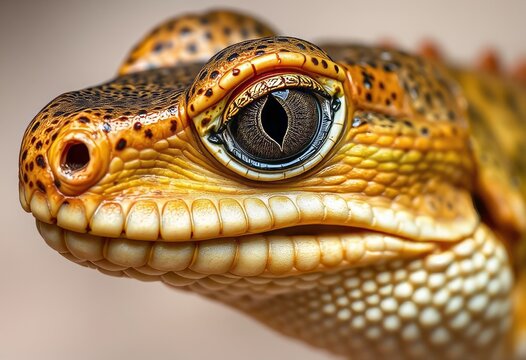 Reptile's unblinking eye