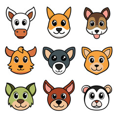 Fototapeta premium A diverse Vector set Illustrator Artwork Design