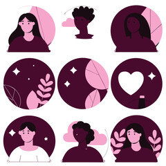 A diverse Vector set Illustrator Artwork Design