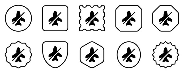 Editable vector airplane mode off icon. Part of a big icon set family. Perfect for web and app interfaces, presentations, infographics, etc