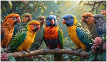 Obraz premium blue and yellow macaw