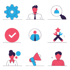 A diverse Vector set Illustrator Artwork Design