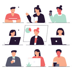 A diverse Vector set Illustrator Artwork Design