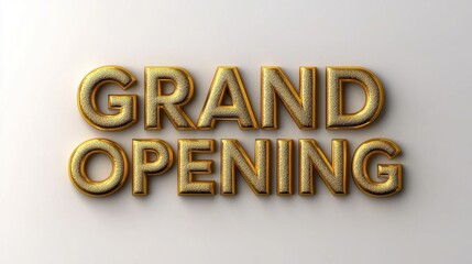 Bright and Elegant Grand Opening Announcement for Events or Businesses