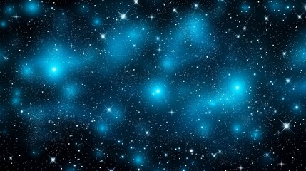 Fototapeta premium Stunning abstract blue backdrop featuring a cosmic starry sky.