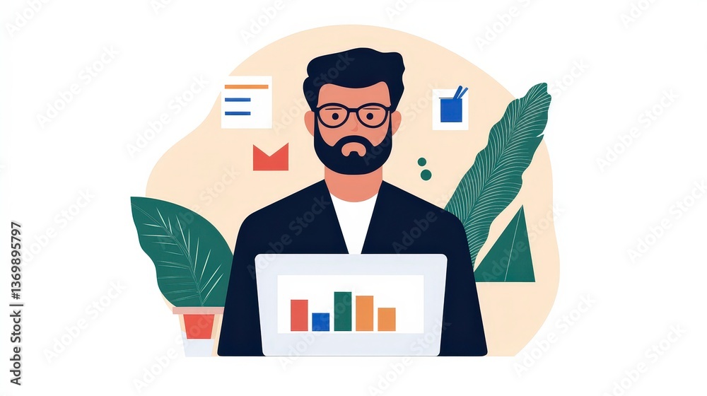 Poster ai powered customer behavior analysis for optimizing business strategies and insights