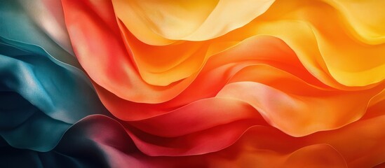 Obraz premium Abstract Colorful Draped Fabric Background