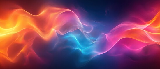 Obraz premium Abstract Colorful Flowing Energy