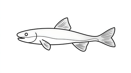 Obraz premium A fish is shown in a white background