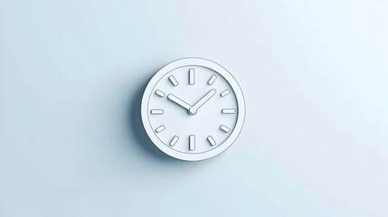 Modern Minimalist Wall Clock with Simple Design and Clean Aesthetic