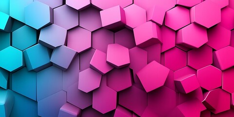 Abstract Hexagon Background Gradient