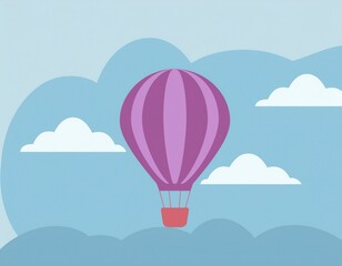 Fototapeta premium 大きな気球のイラスト