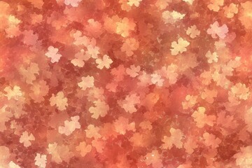 Artistic fusion of orange and beige colors creating a soothing watercolor backdrop.