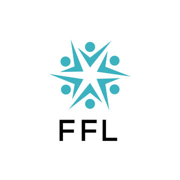 FFL creative minimalist letter logo.