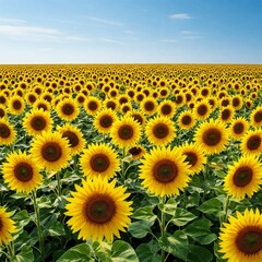 Fototapeta premium sunflowers in the field