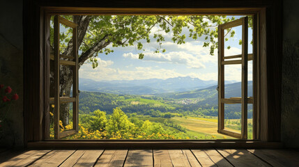 Mountain scenery window views   nature landscape scene scenery wallpaper backdrop