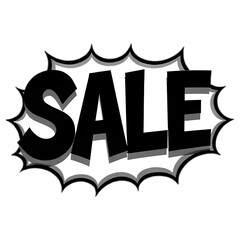SALE icon sign isolated on transparent background