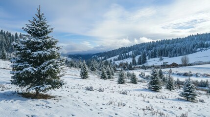 A Christmas tree farm filled with various fir species